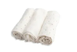 pielucha-muslinowa-muslin-design-3-szt-70x80-biala-sniezynki-gwiazdki