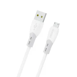 kabel-dudao-l25sm-3a-usb-micro-usb-z-miekkim-silikonowym-oplotem-1m-bialy