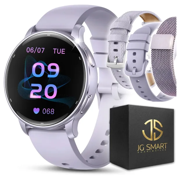 SMARTWATCH ZEGAREK DAMSKI GPS WODOODPORNY CIŚNIENIE ROZMOWY MENU PL AMOLED