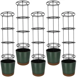 zestaw-5x-doniczka-do-uprawy-pomidorow-z-drabinka-na-balkon-zielona-39-cm