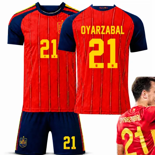 KOMPLET PIŁKARSKI KOSZULKA MIKEL OYARZABAL MISTRZOSTWA ŚWIATA 2026 HISZPANIA