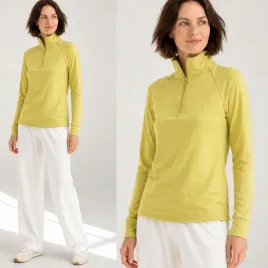 bluza-damska-ze-stojka-gladka-dopasowana-krotki-zamek-wciagana-oliwkowa-l