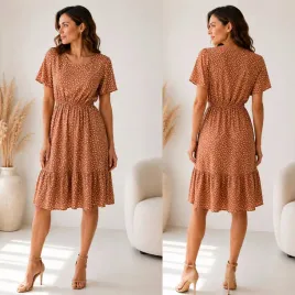 sukienka-damska-z-wiskozy-krotka-okragly-dekolt-z-falbana-print-braz-s-m
