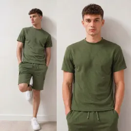 t-shirt-koszulka-meska-okragly-dekolt-ze-wzorem-strukturalna-zielona-m