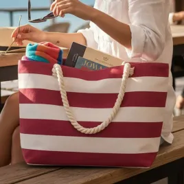 torba-torebka-plazowa-miejska-duza-pojemna-na-zamek-shopper-w-paski-bordowa