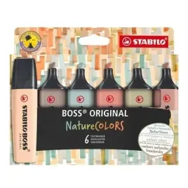 zakreslacz-boss-original-naturecolors-6szt-stabilo