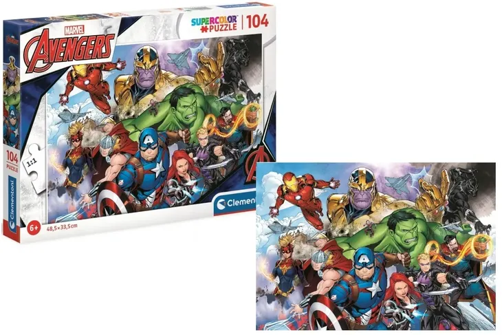 puzzle-104-super-kolor-avengers-marka-clementoni