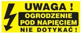 tablica-tabliczka-23-10cm-uwaga-ogrodzenie-pod-napieciem-nie-dotykac