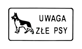 tabliczka-tablica-15-29cm-uwaga-zle-psy