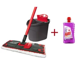 mop-plaski-vileda-ultramax-z-wiadrem-13-l-wyciskaczem-i-plynem-ajax