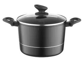 garnek-wysoki-florina-delux-28-cm-8l-aluminiowy-czarny-pelna-indukcja