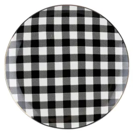 talerz-gleboki-florina-winter-glam-grid-215-cm-porcelana-czarna-krata