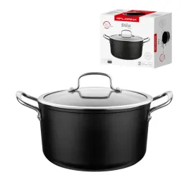 garnek-z-pokrywka-florina-stix-24-cm-4l-aluminiowy-indukcja-gaz-czarny