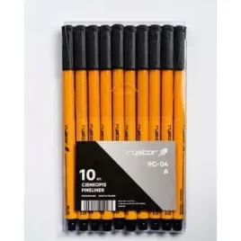cienkopis-rc-04-czarny-10szt-etui-rystor