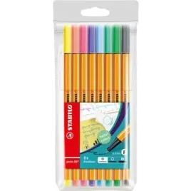 stabilo-point-88-pastel-etui-8-szt