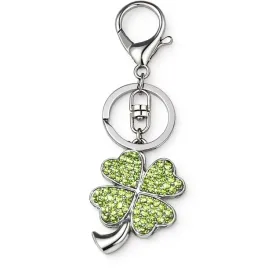 brelok-do-kluczy-charms-zawieszka-koniczyna-czterolistna-zielona-blyszczaca