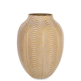 wazon-szklany-burano-bialy-zloty-20x15x15