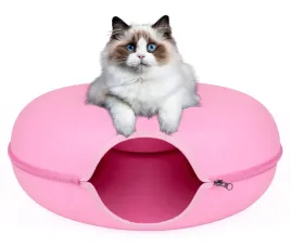legowisko-tunel-dla-kota-okragle-donut-domek-50-cm-rozowy