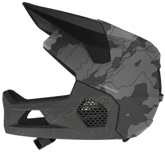 Kask Rowerowy Dziecięcy Kross Glide Full Face Szary - S 52-56 cm