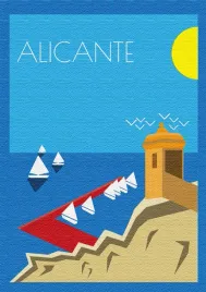 plakat-alicante-hiszpania-vintage-retro-915x61-2