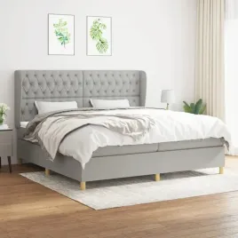 vidaxl-lozko-kontynentalne-z-materacem-jasnoszare-tkanina-200x200-cm