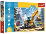 puzzle-60-traktor-koparko-ladowarka-trefl