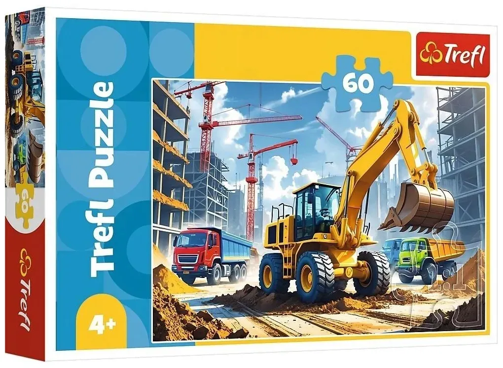 puzzle-60-traktor-koparko-ladowarka-trefl