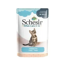 schesir-kitten-care-3-12-karma-mokra-dla-kociat-tunczyk-saszetka-85g