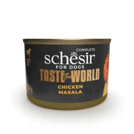 schesir-taste-the-world-karma-mokra-dla-psow-kurczak-masala-puszka-150g
