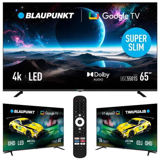 Telewizor 65" Smart TV LED Blaupunkt 65UGC5501S Google TV 4K HDR Bluetooth
