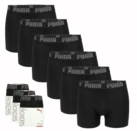 Bokserki męskie majtki PUMA basic BAWEŁNA 6PAK r. L