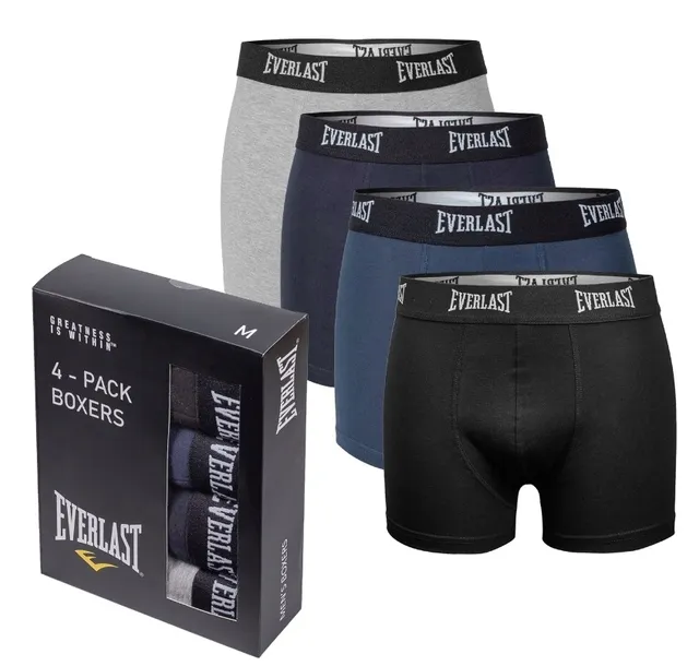 EVERLAST bokserki męskie bawełniane 4PAK r. L mix