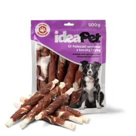 ideapet-paleczki-wolowe-z-kaczka-i-ryba-500g