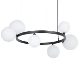 kulista-lampa-wiszaca-bolero-41319-molekuly-biale-czarne