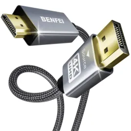 kabel-hdmi-benfei-displayport-8m-szary-powloka-aluminiowa-nylonowy-kabel