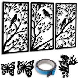 obraz-azurowy-3d-tryptyk-100x51-cm-dekoracja-obrazy-na-sciane-drzewo-ptaki