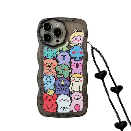 nititop-etui-do-iphone-14-pro-czarne-monster-z-lancuszkiem-modne