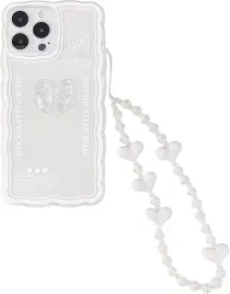 emlivi-etui-iphone-14-pro-max-bezbarwne-w-kokarde-smycz-w-serca-zawieszka