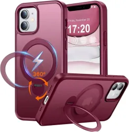 handyhulle-etui-magsafe-do-iphone-11-ring-stojak-czerwone-matowe