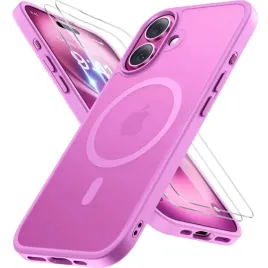 miracase-etui-magsafe-do-iphone-16-rozowy-matowe-2x-szklo-lcd