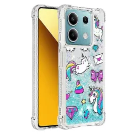 cotdinfor-etui-xiaomi-redmi-note-13-5g-bezbarwno-blyszczace-jednorozce
