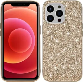 fiyer-etui-blyszczace-iphone-16-pro-brokatowe-zlote-amortyzacja-wstrzasow