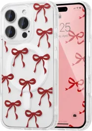 ueebai-etui-magsafe-do-iphone-15-pro-bezbarwne-w-kokardki-czerwone