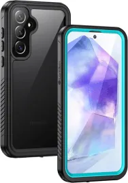 lanhiem-etui-wodoodporne-360-do-samsung-galaxy-a55-5g-czarno-niebieskie