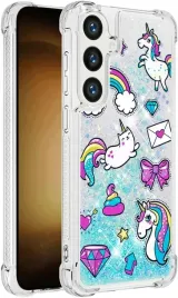 cotdinfor-etui-samsung-galaxy-s24-s25-plus-brokatowe-teczowe-jednorozce