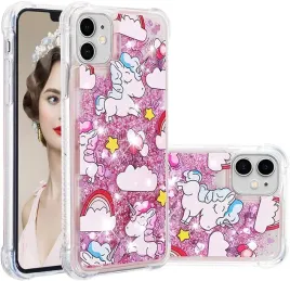 cotdinfor-etui-bezbarwne-do-iphone-11-brokatowe-teczowy-jednorozec