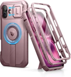 dexnor-etui-360-magsafe-do-iphone-16-plus-ochrona-aparatu-stojak-rozowy