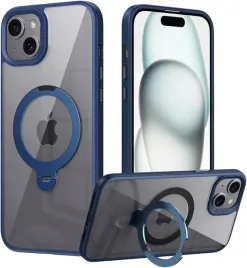 puyateya-etui-magsafe-do-iphone-15-stojak-ring-bezbarwny-niebieski