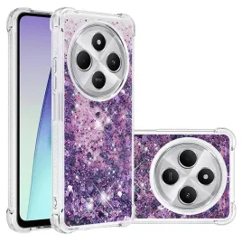 cotdinfor-etui-bezbarwne-do-xiaomi-redmi-14c-4g-brokatowe-serca-fioletowe