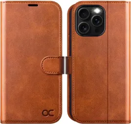 ocase-etui-skorzane-z-klapka-do-iphone-16-pro-max-portfel-jasny-brazowy